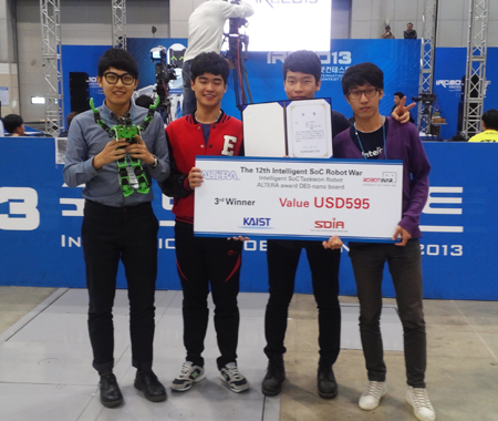 동아대생 4인, ‘2013국제로봇콘테스트’서 우수한 성적 거둬