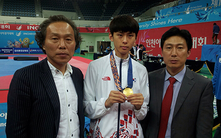 동아대 김태훈 선수의 금빛 발차기, 아시아 전역 강타