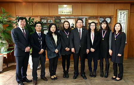 동아대 출신 고등고시 합격자, 동아대 권오창 총장 내방