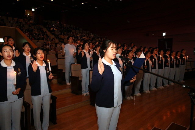 동아대 간호학과, 나이팅게일 선서식 거행