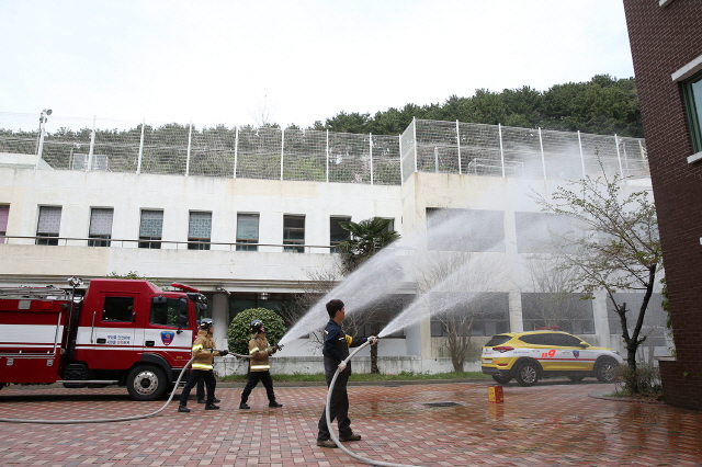 동아대, 사하소방서와 합동소방훈련 실시