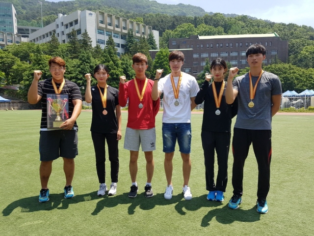 동아대 스포츠단 육상선수들 전국대회 성적 우수 