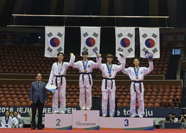 동아대 태권도부, 제주코리아오픈 국제태권도대회 금 2개 획득