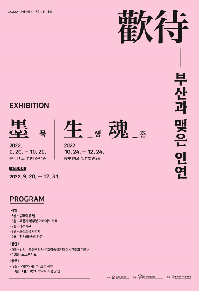 동아대 석당박물관, ‘2022년 대학박물관 진흥지원 사업’ 선정