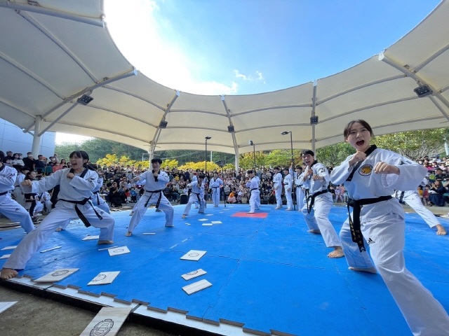 동아대 태권도 시범단, 각종 행사 축하공연 활발