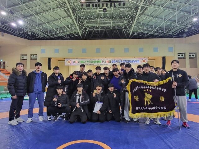 동아대 레슬링부, 회장기 전국레슬링대회 3연패 쾌거